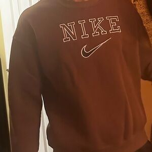 Nike Men's Dark Brown Crewneck Sweater